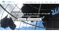Desktop Screenshot of oneweirdglobe.com